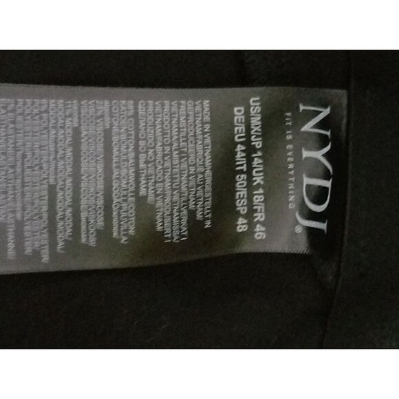 NYDJ Curves 360 Size 14 Sculpt Pull On Legging Black Skinny - Picture 4 of 6